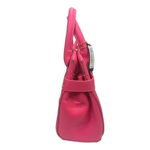 bebe Evie Satchel Bag - Orchid - 11" W x 8.25” H x 4.5" D - Picture 4 of 10